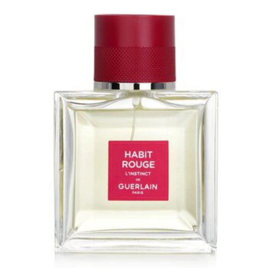 Habit Rouge L'instinct by Guerlain Eau De Toilette Intense Spray 1.6 oz for Men