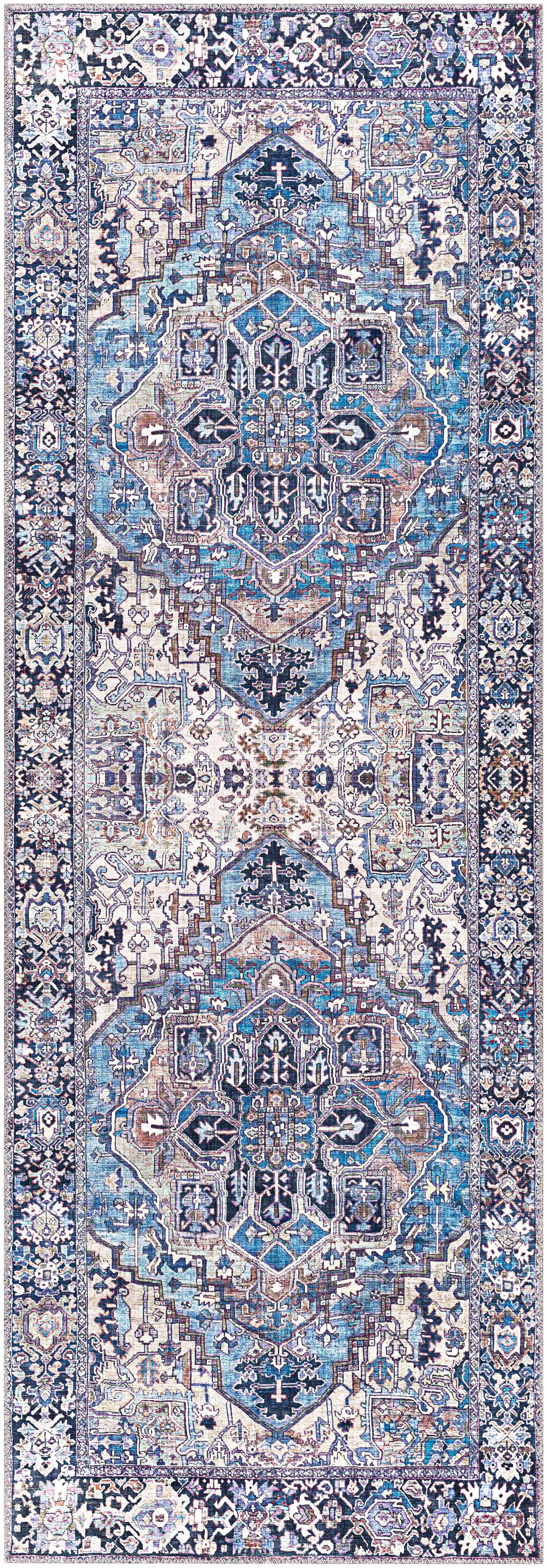 Neyland Iris Blue Area Rug 2362-5