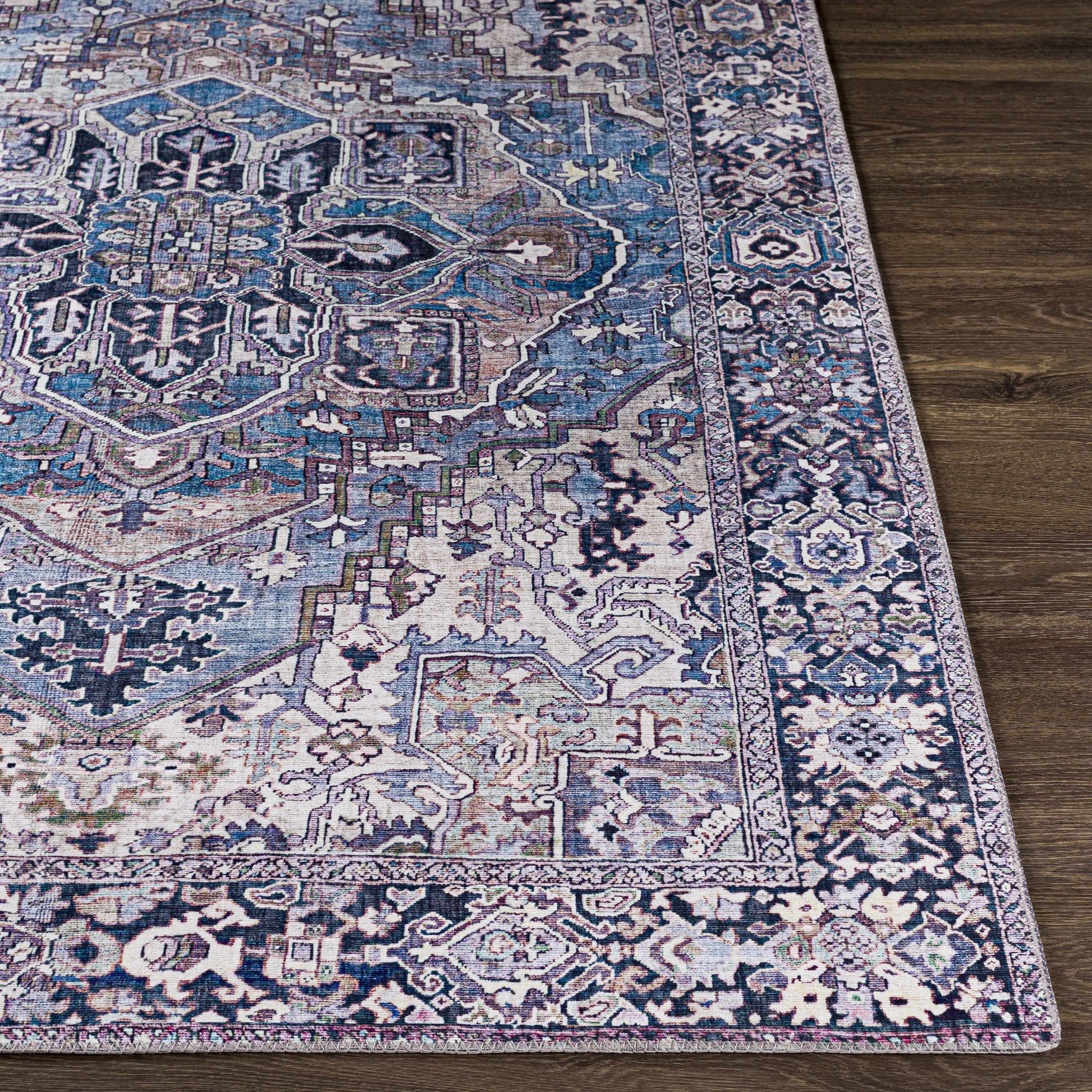 Neyland Iris Blue Area Rug 2362-3