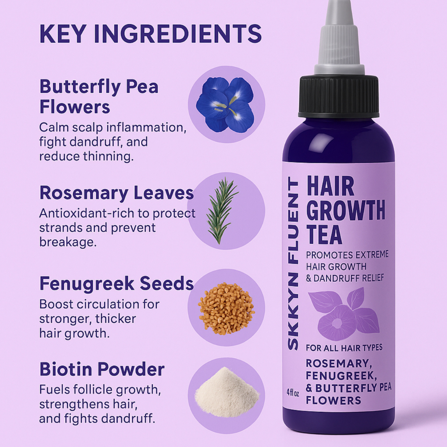 Fenugreek & Rosemary Hair Growth Tea | Strengthen Roots & Boost Growth-2