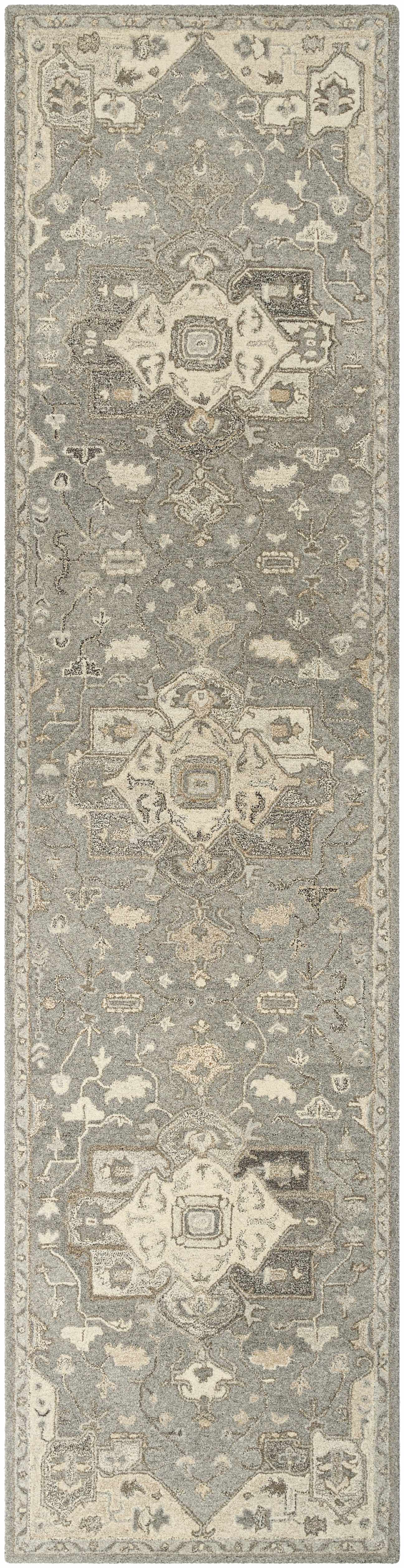 Broomfield 1196 Hand Tufted Taupe Wool Rug-14