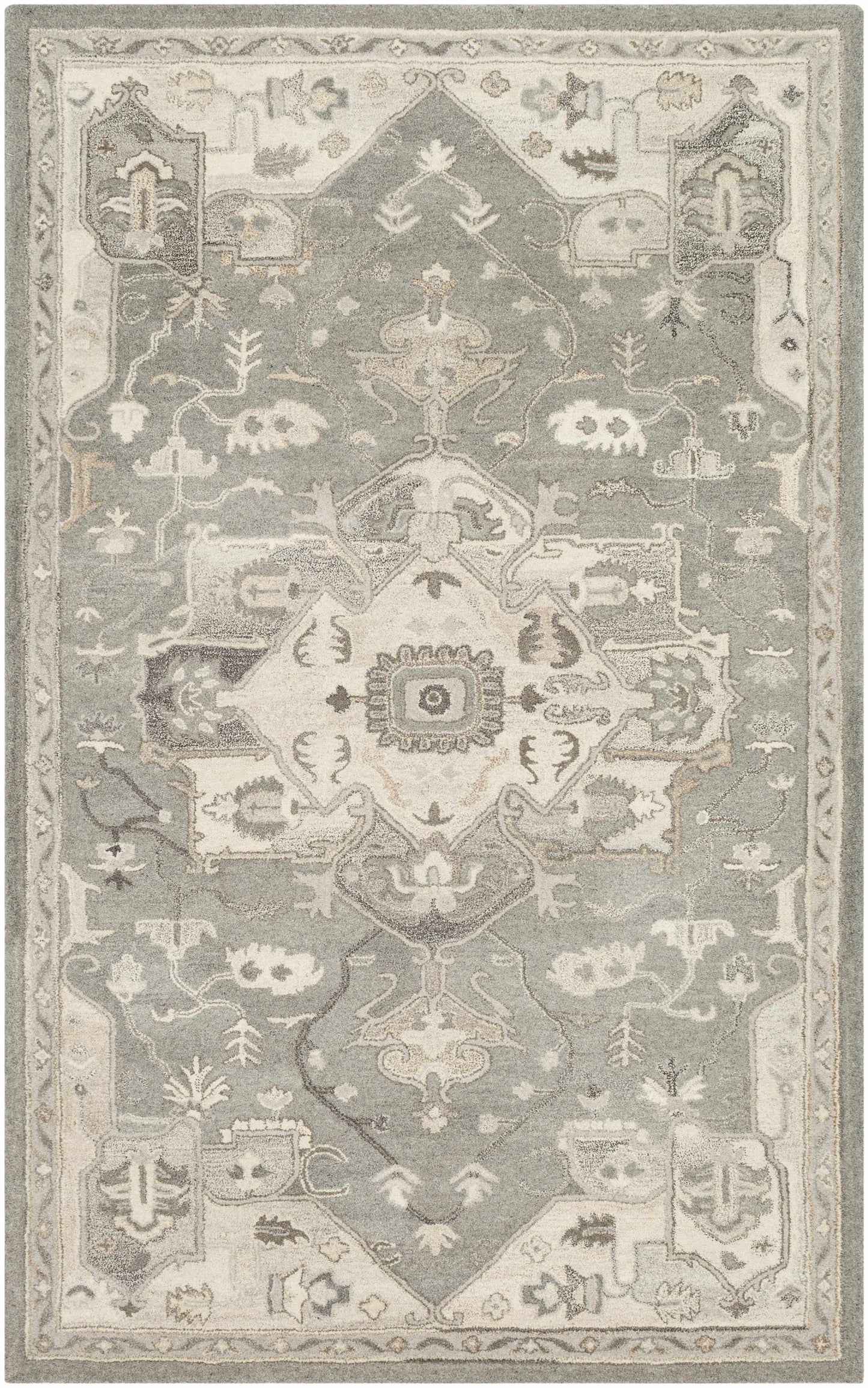 Broomfield 1196 Hand Tufted Taupe Wool Rug-0