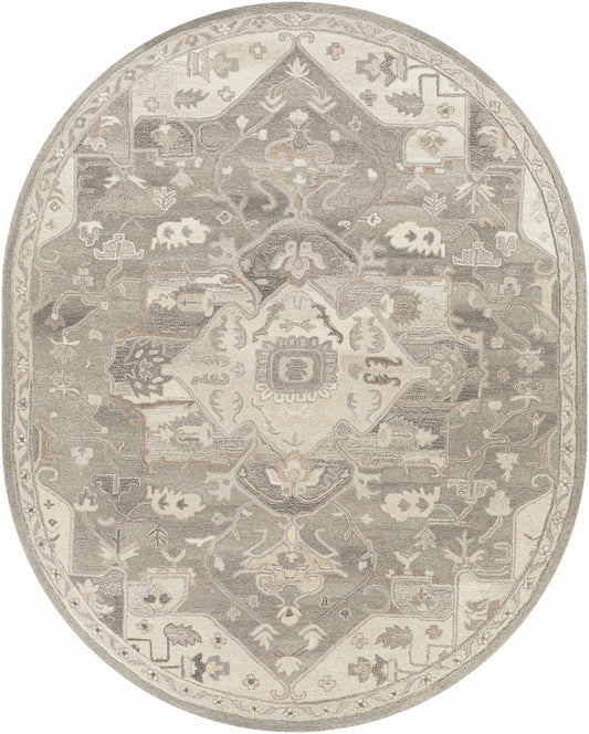 Broomfield 1196 Hand Tufted Taupe Wool Rug-10
