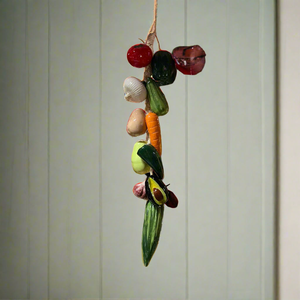 Mexican Fruit Ristra | Hand-Painted Hanging Kitchen Wall Art