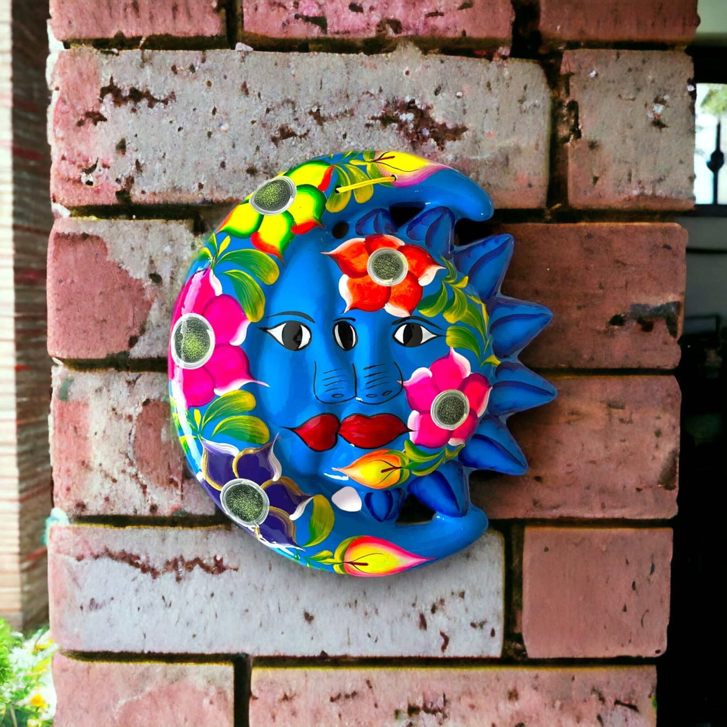 Handcrafted Guerrero Sun and Moon Eclipse Art | Mexican Hand-Painted Pottery
