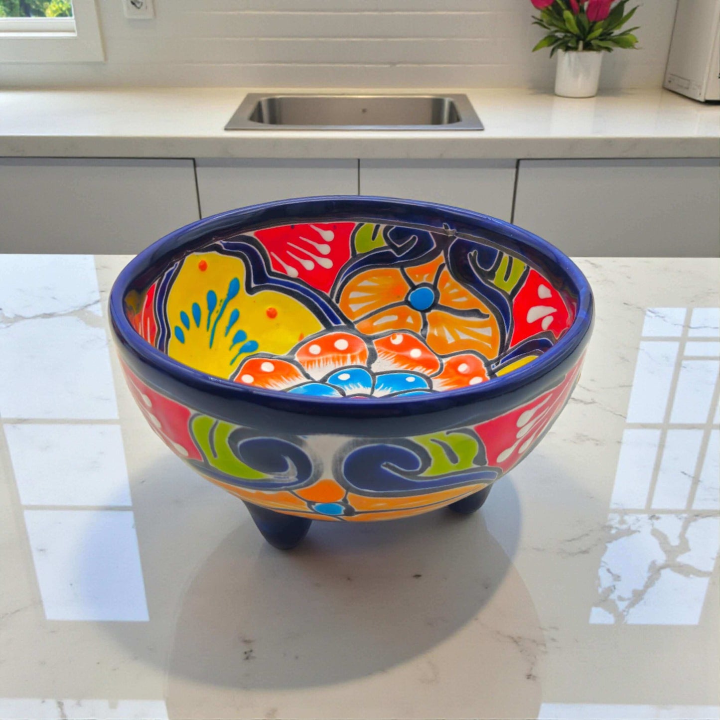 Talavera Salsa Bowl | Handcrafted Mexican Molcajete