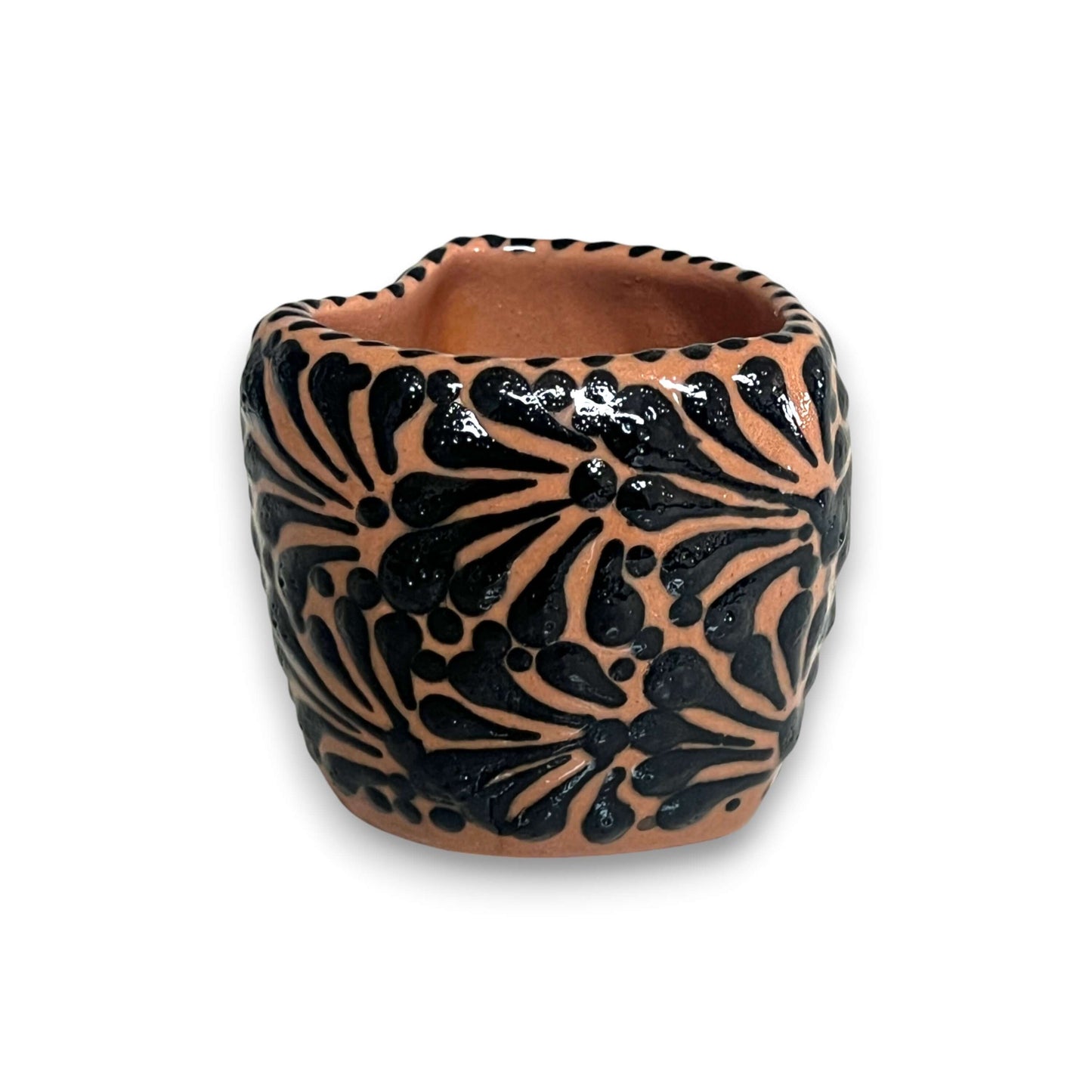 Black Talavera Heart Mug – Slightly Imperfect & Handmade