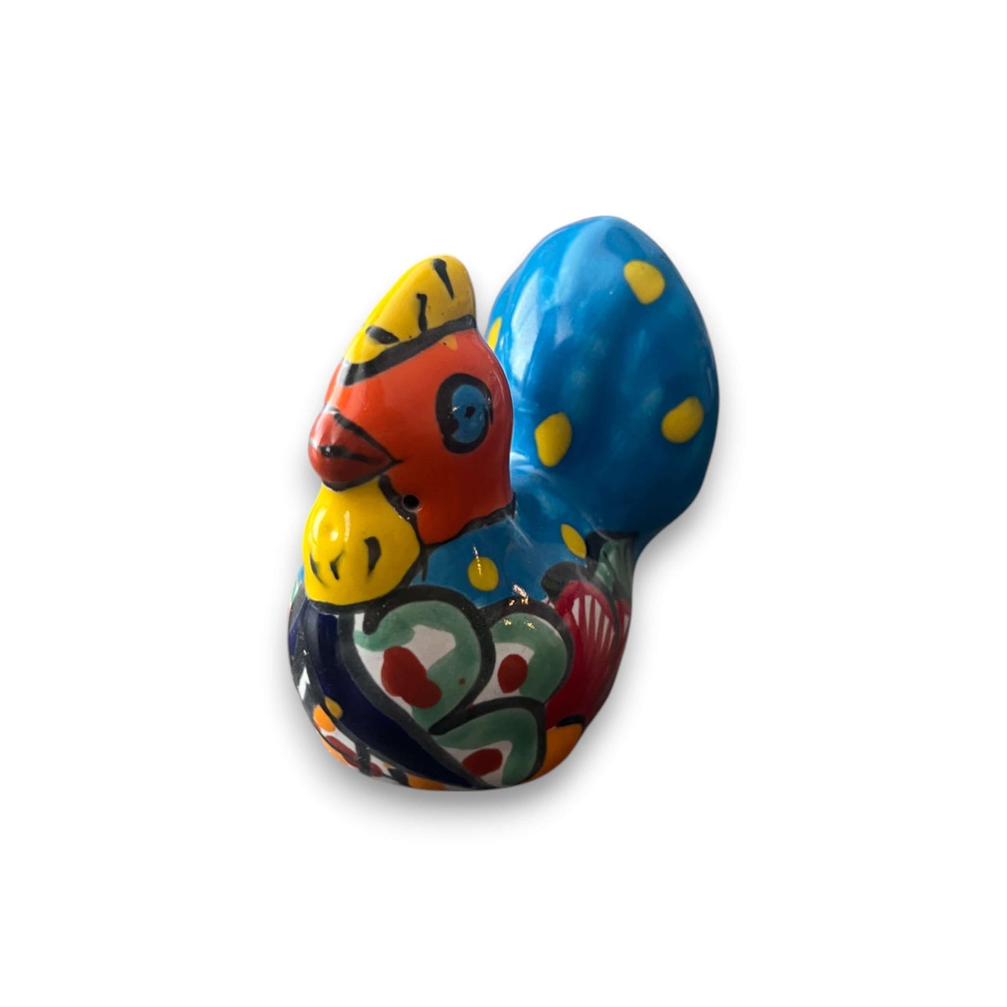 Talavera Chicken Pot Hanger | Small Handmade Mexican Garden Decor