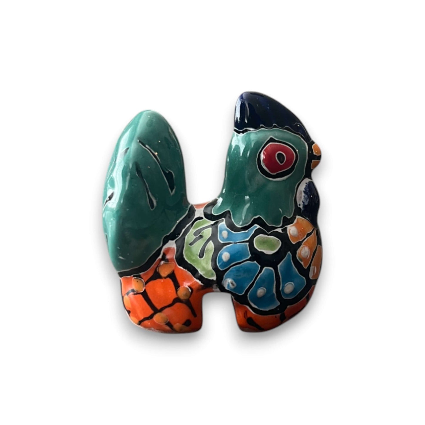 Talavera Chicken Pot Hanger | Small Handmade Mexican Garden Decor