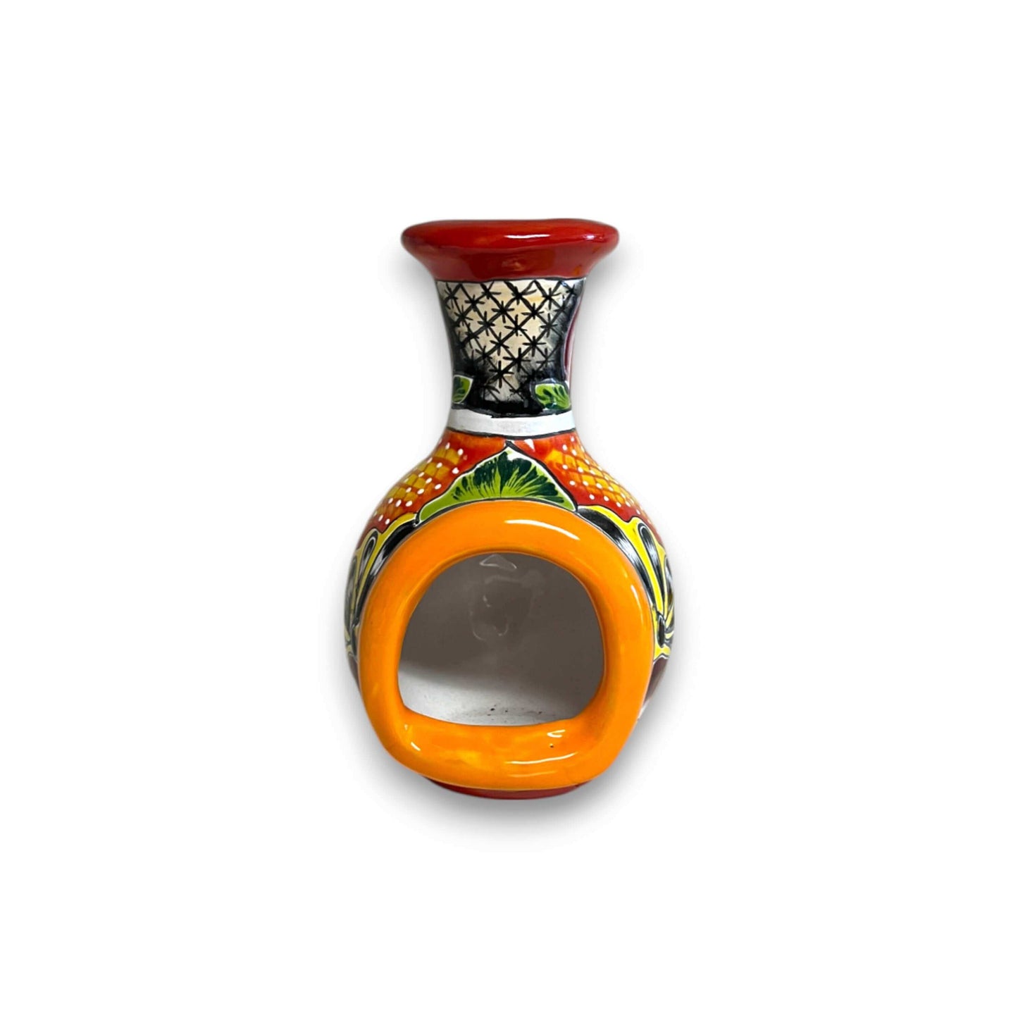 Handmade Talavera Chimney | Vibrant Mexican Ceramic Decor