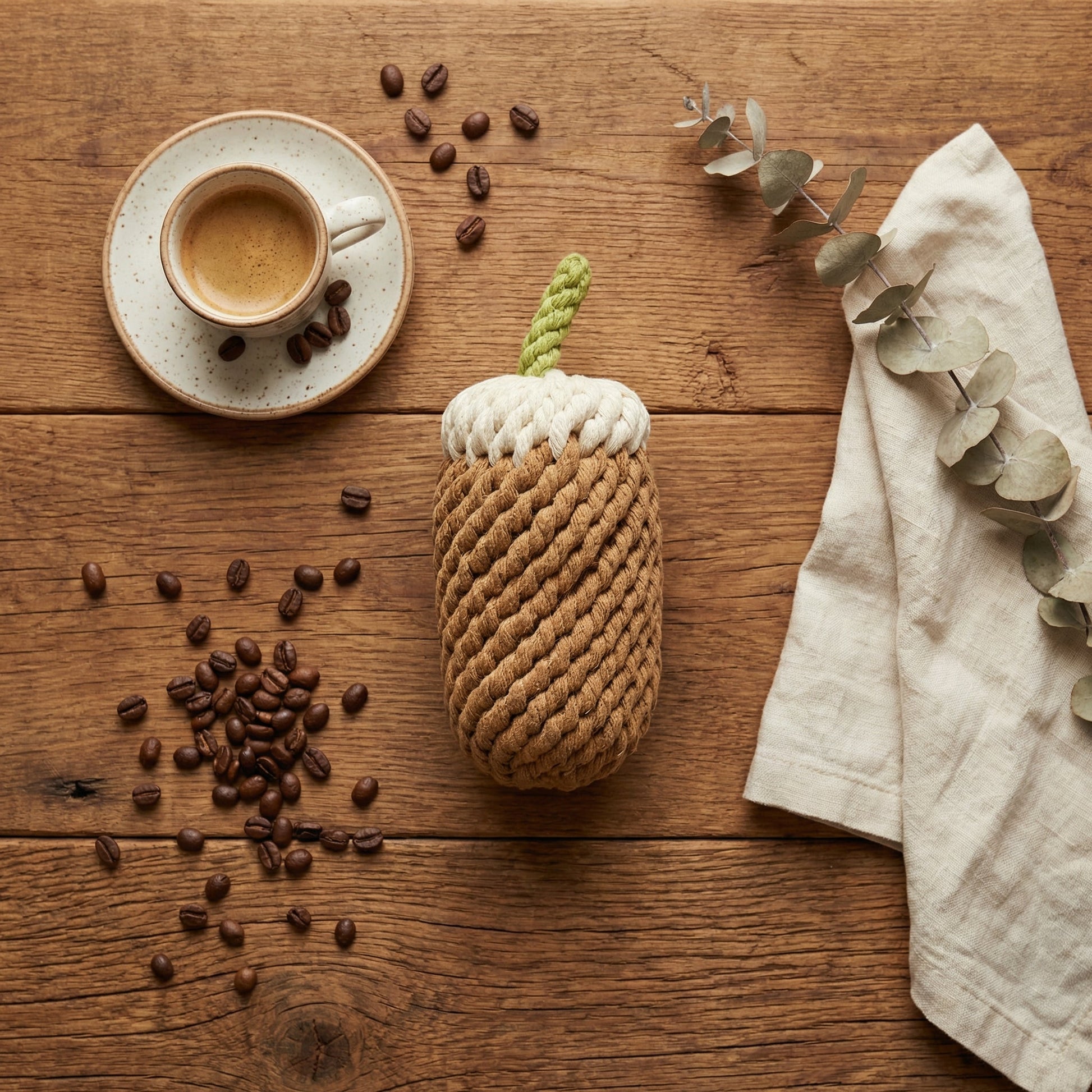 Handcrafted Monli Coffee Dog Toy-4