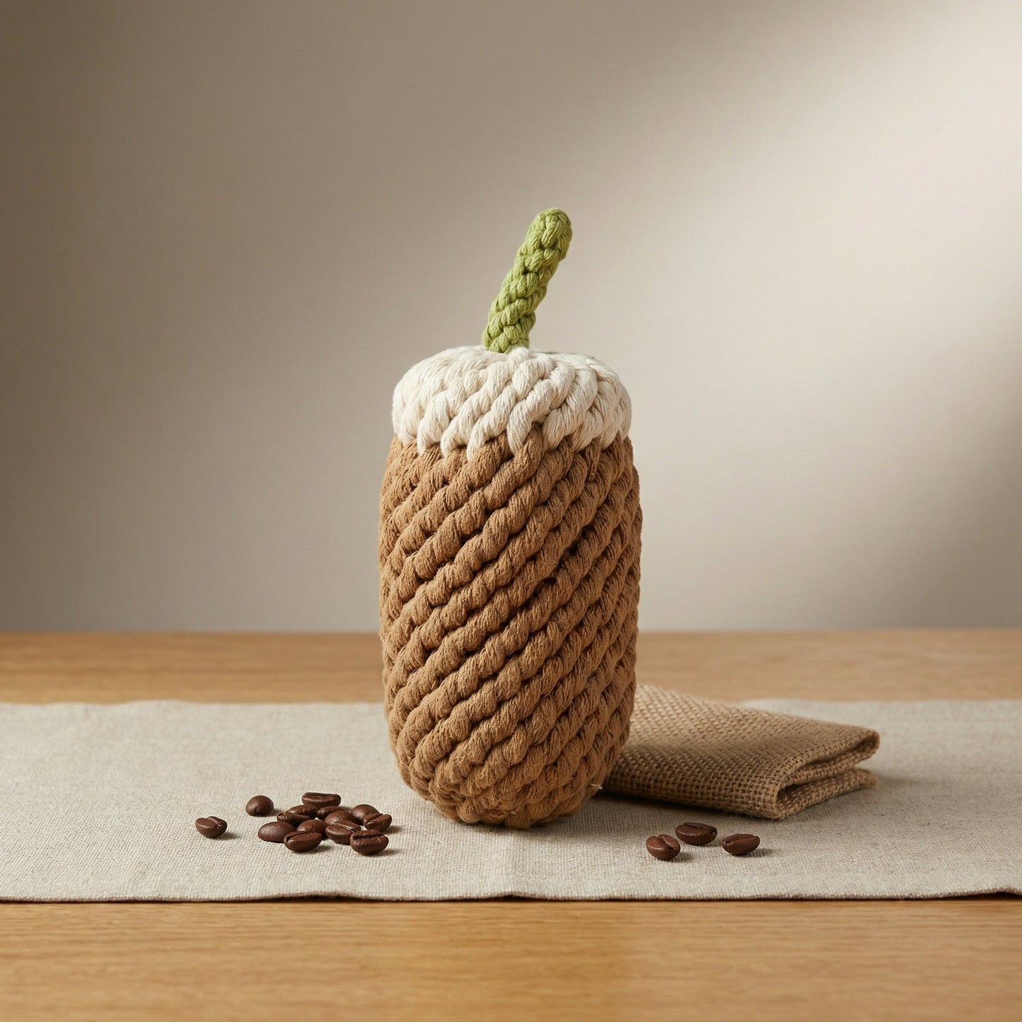 Handcrafted Monli Coffee Dog Toy-3