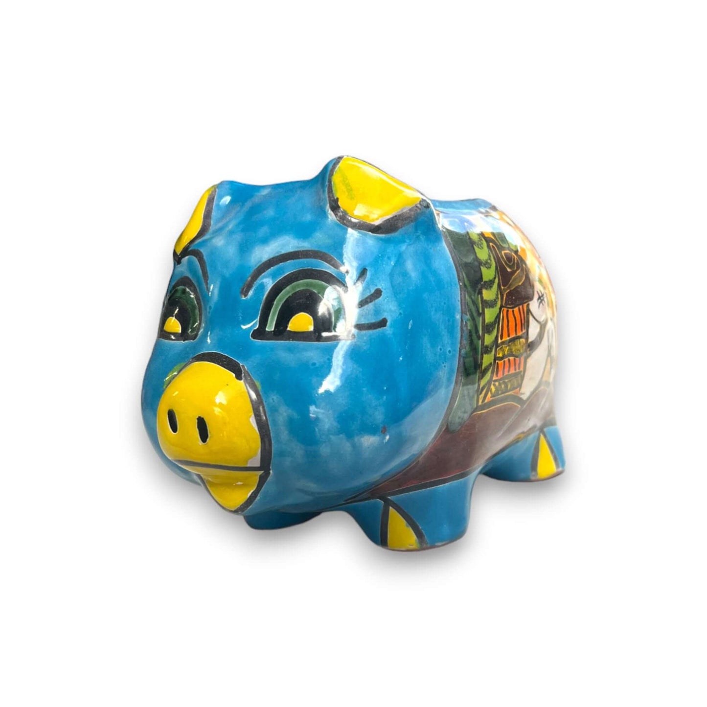 Talavera Pig Planter | Colorful Hand-Painted Mexican Flower Pot