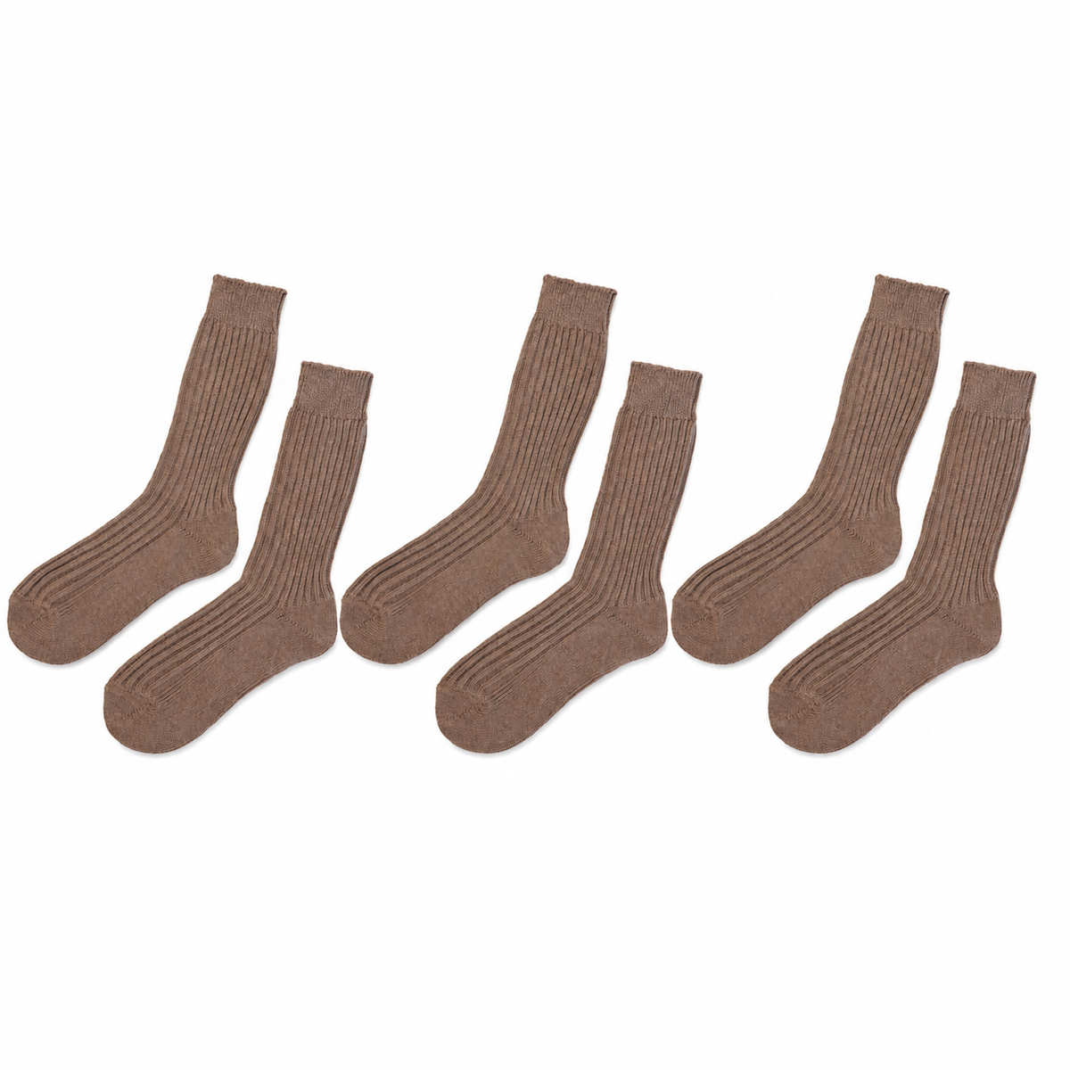 tittimitti® Women’s 100% Organic Cotton Boot Socks 3-Pack – Thick Warm Winter Crew Socks (Made in Italy)