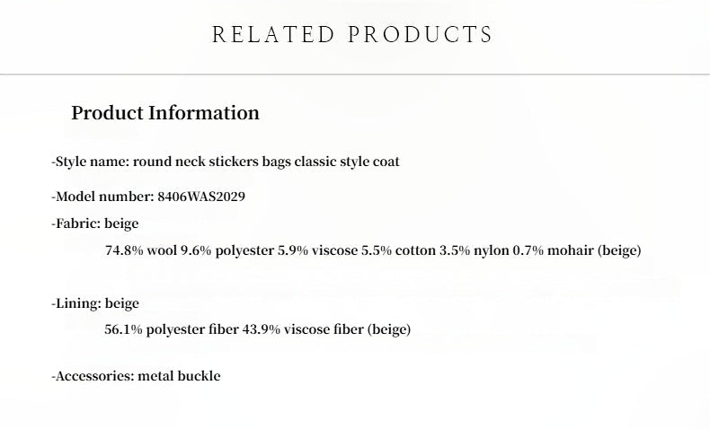 Heavy wool tweed high-end exquisite round neck patch pocket slim Chanel jacket for women-3