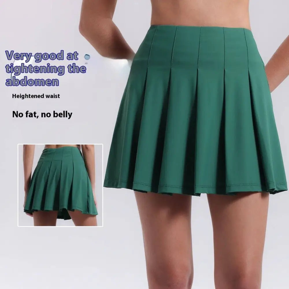 High Waist Fitness Yoga Exercise Pleated Skirt