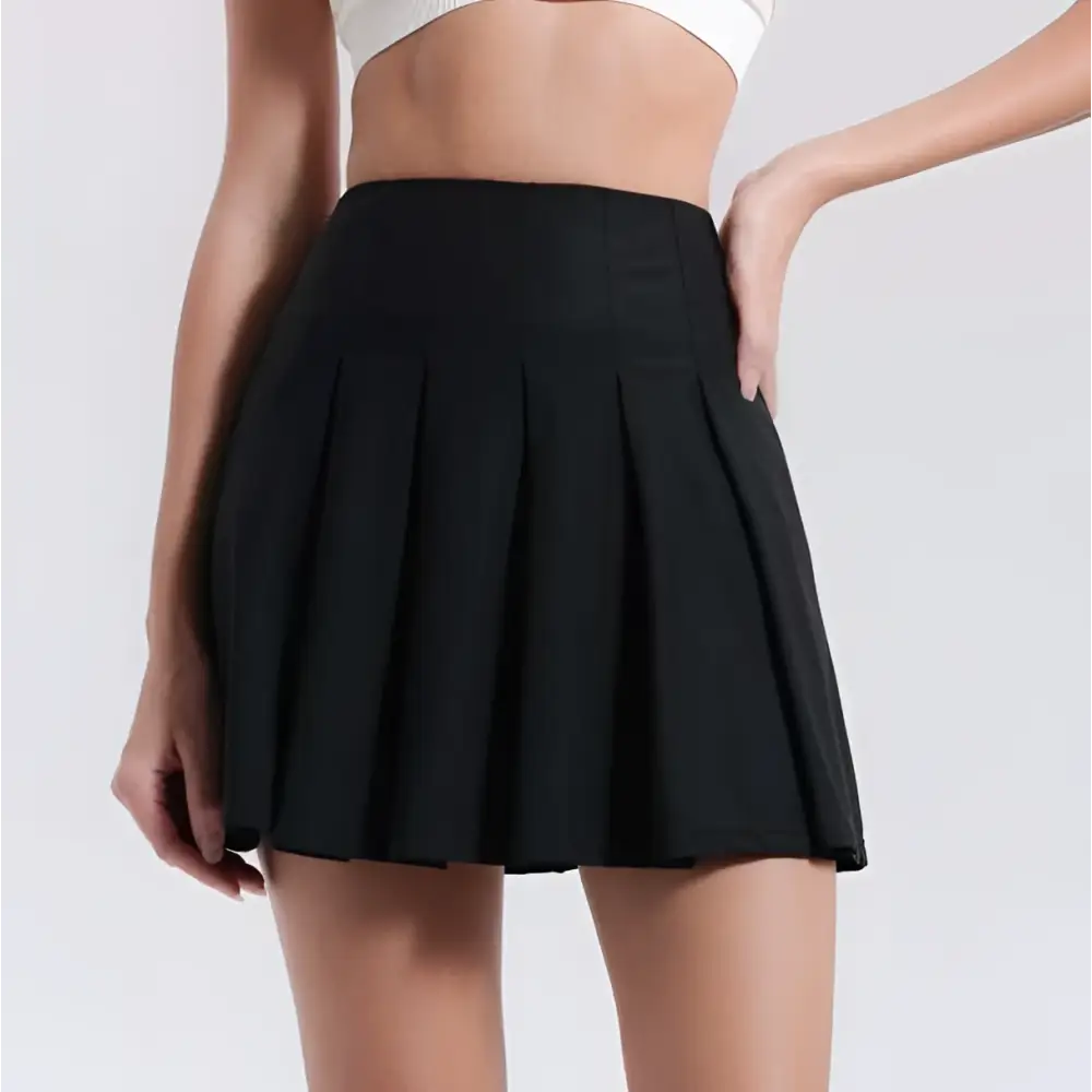 High Waist Fitness Yoga Exercise Pleated Skirt