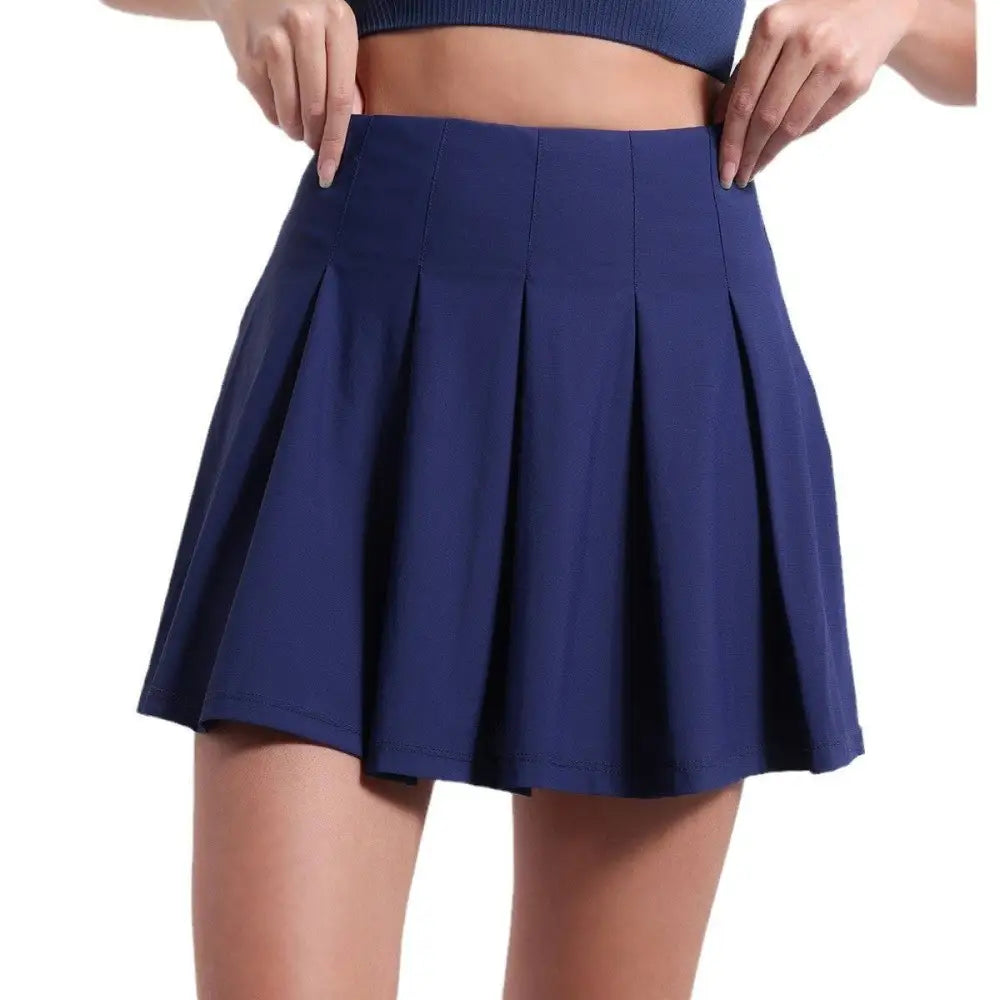 High Waist Fitness Yoga Exercise Pleated Skirt