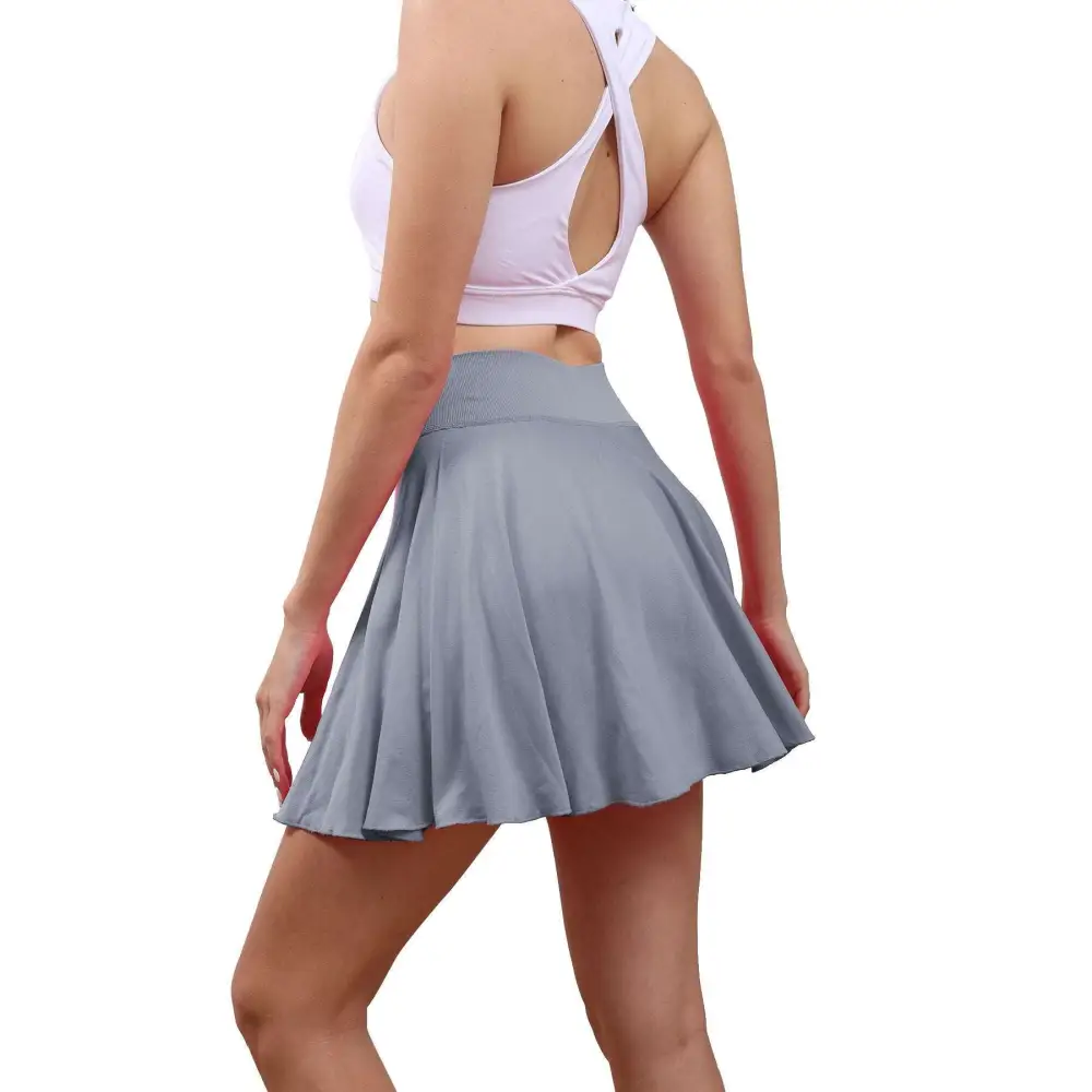 High Waisted Womens Tennis Skirt with Pockets