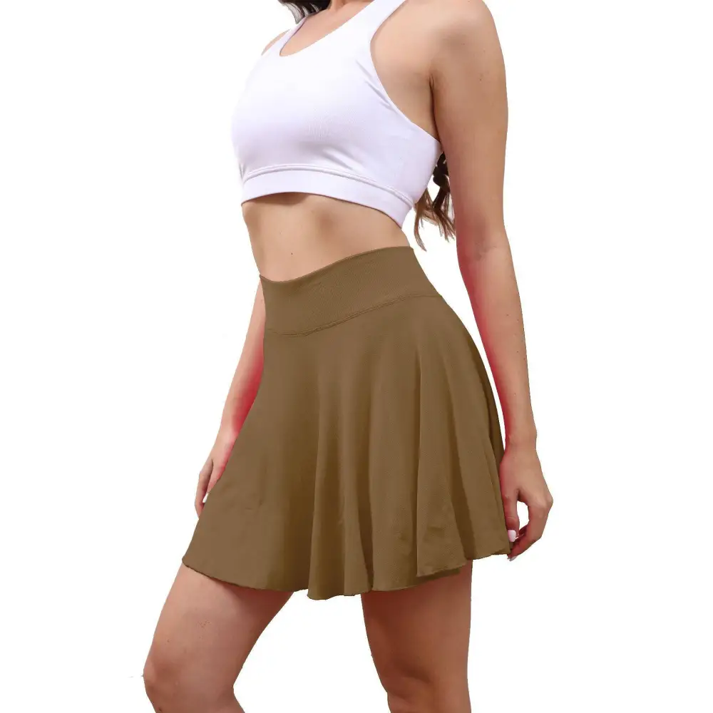 High Waisted Womens Tennis Skirt with Pockets