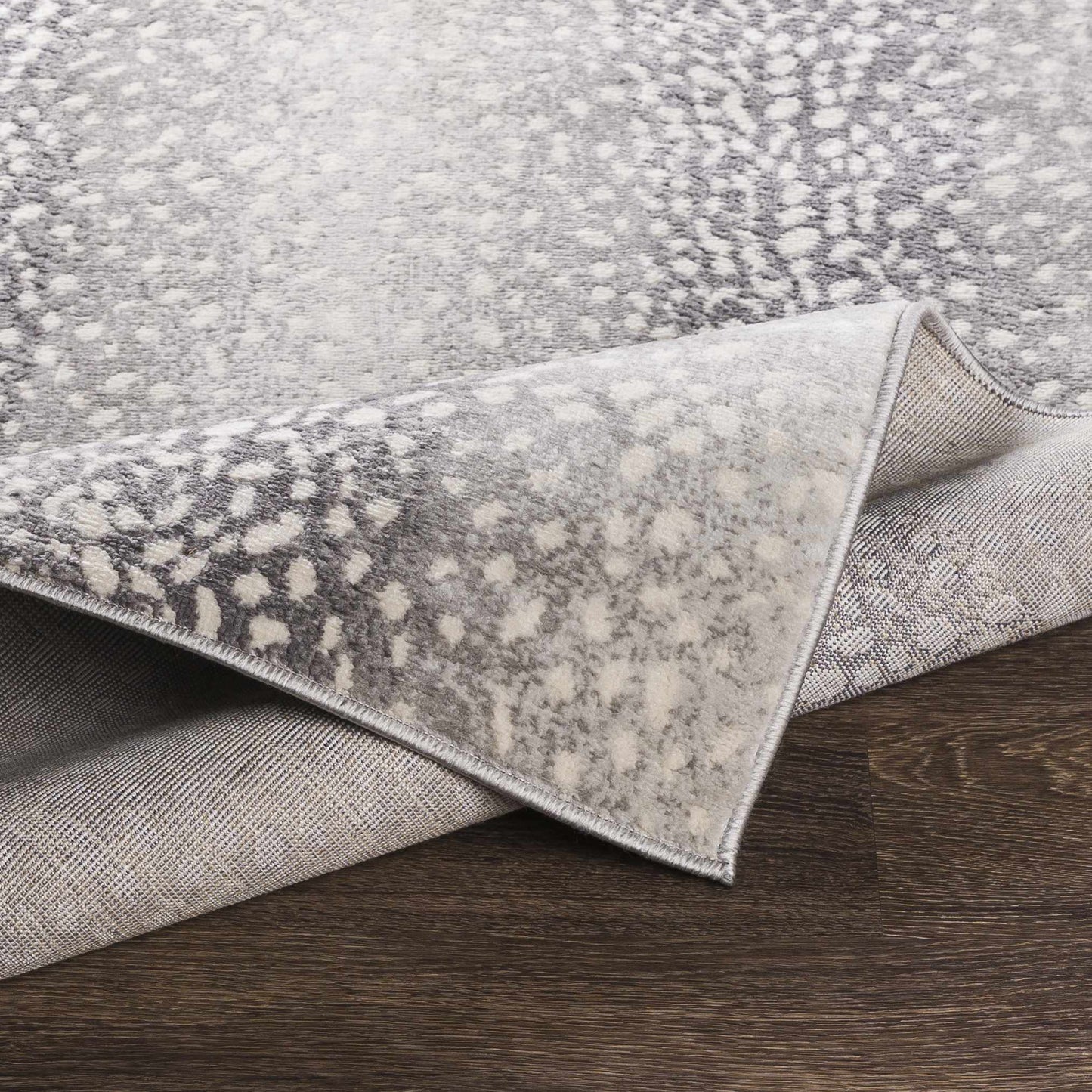 Pointblank Black&Gray Antelope Print Rug-4