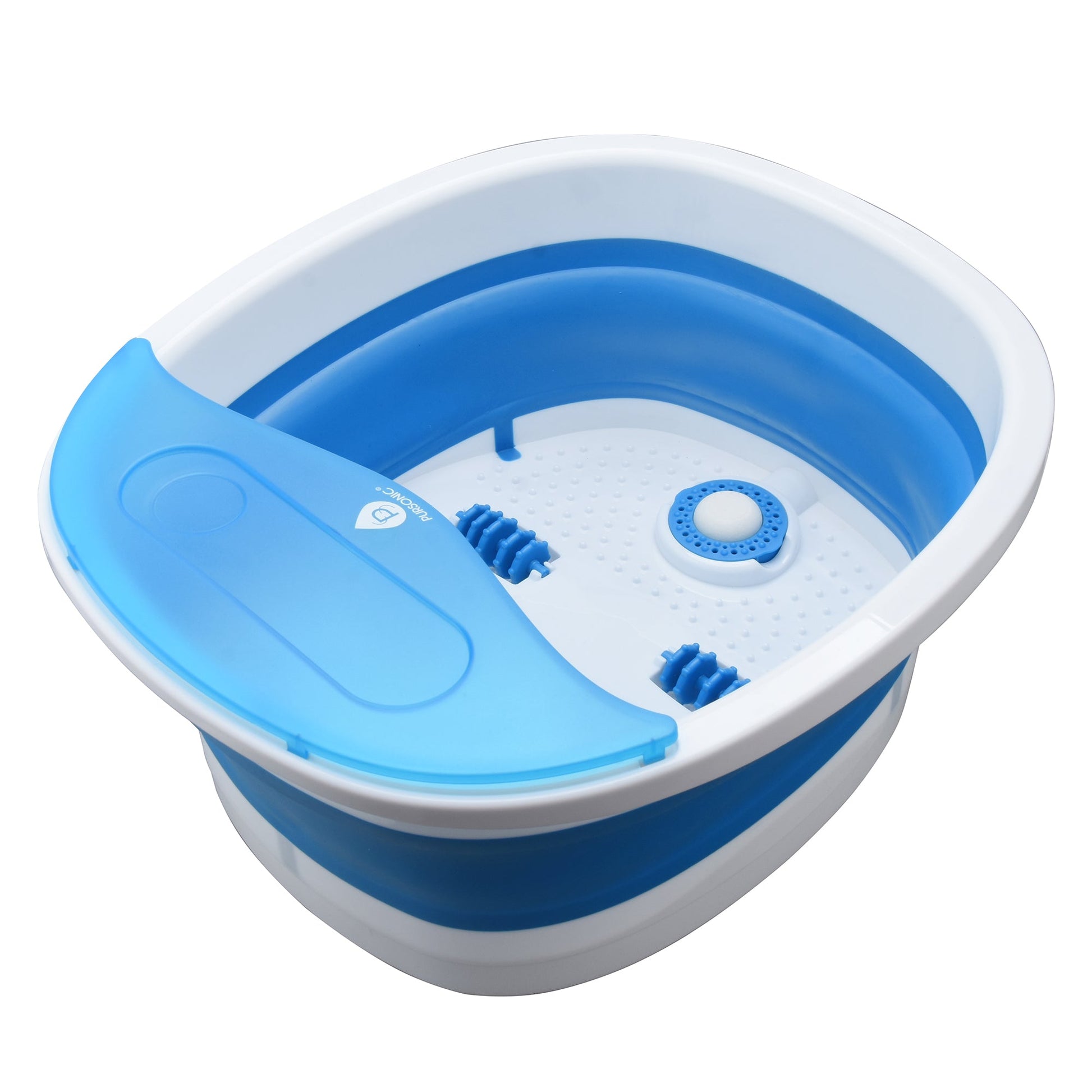 The Ultimate Relaxation Trio: Wooden Foot Massager, Collapsible Wireless Footbath, & Portable Handheld Massager-2