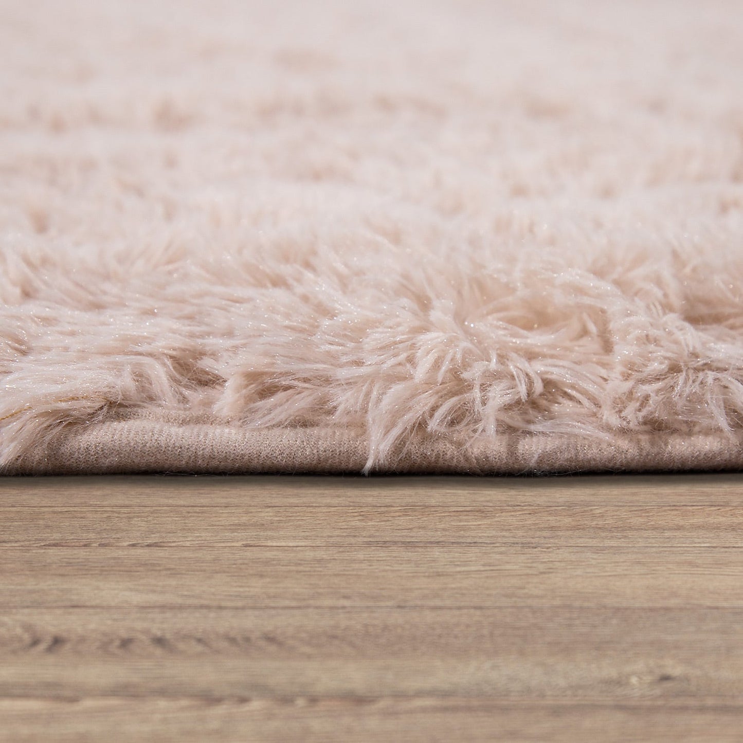 Solid Shag Rug Silky Soft & Fluffy In Cream-2