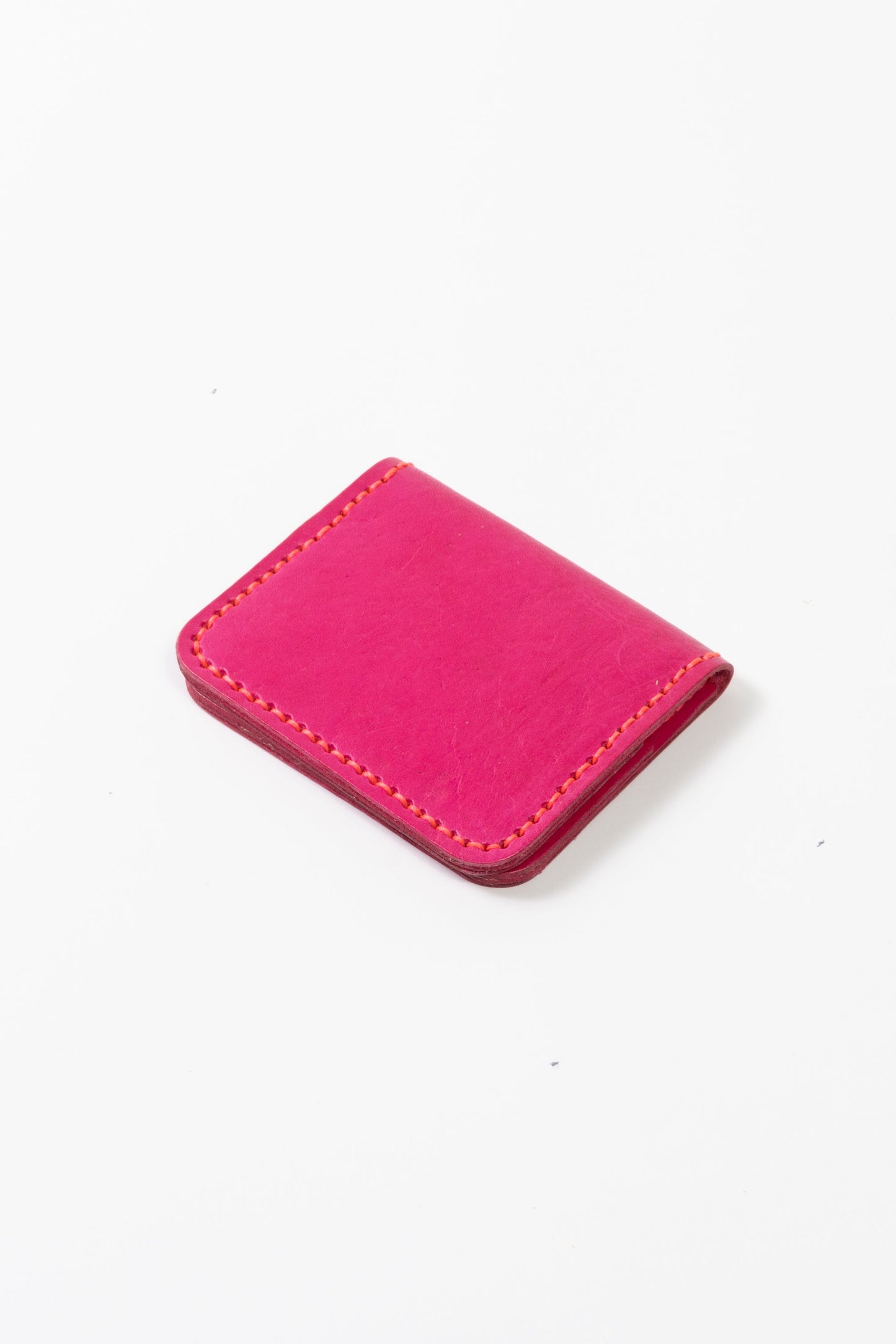 Leather Cardholder Wallet Pink