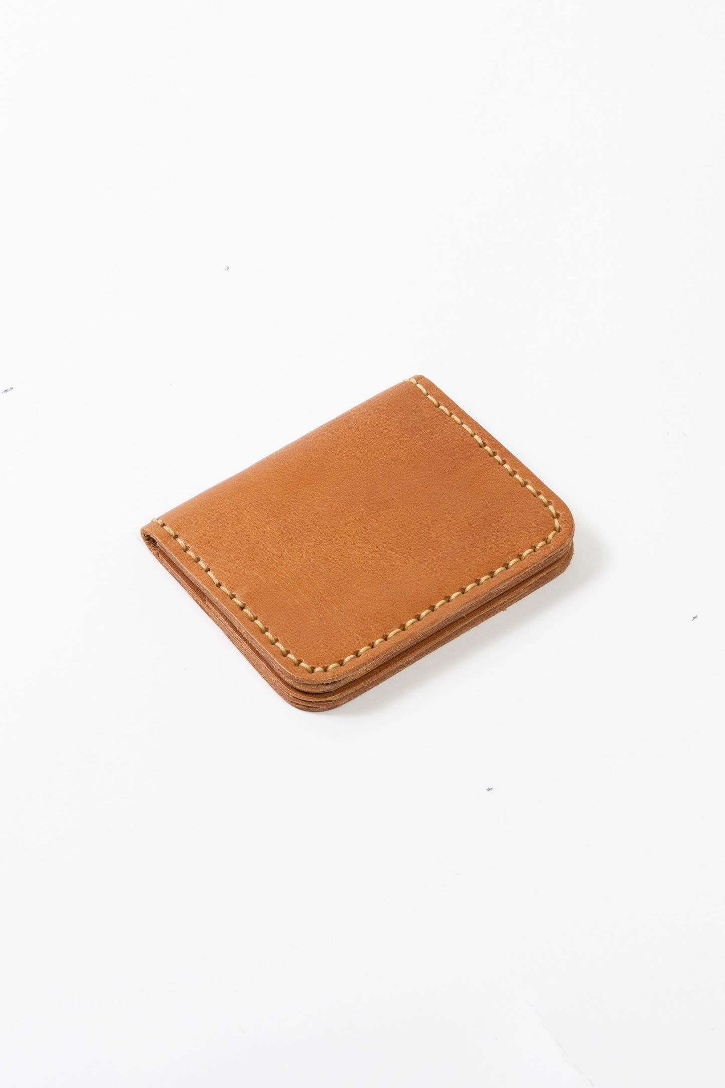 Leather Cardholder Wallet Camel