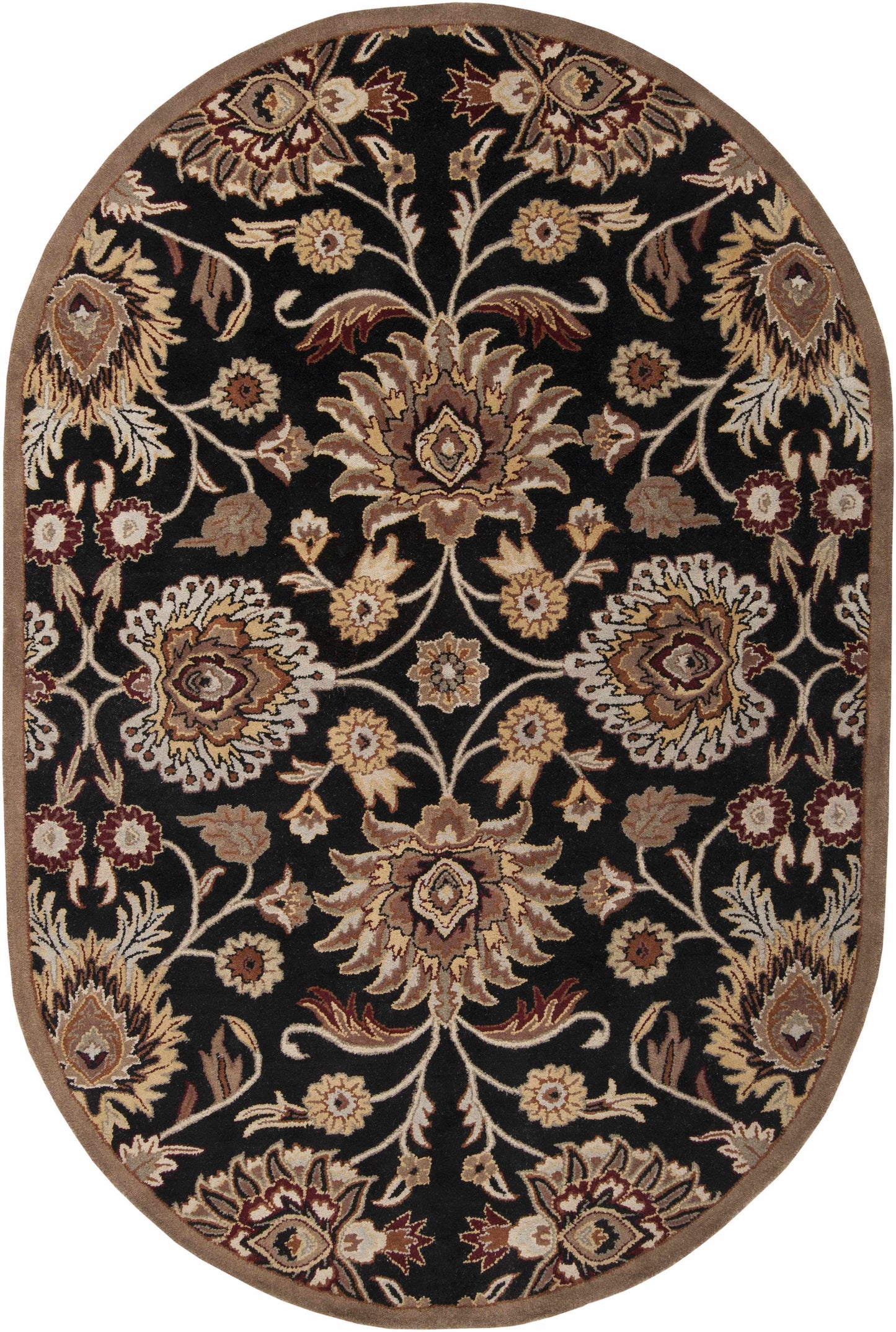 Conesus 1053 Hand Tufted Black Wool Rug-9