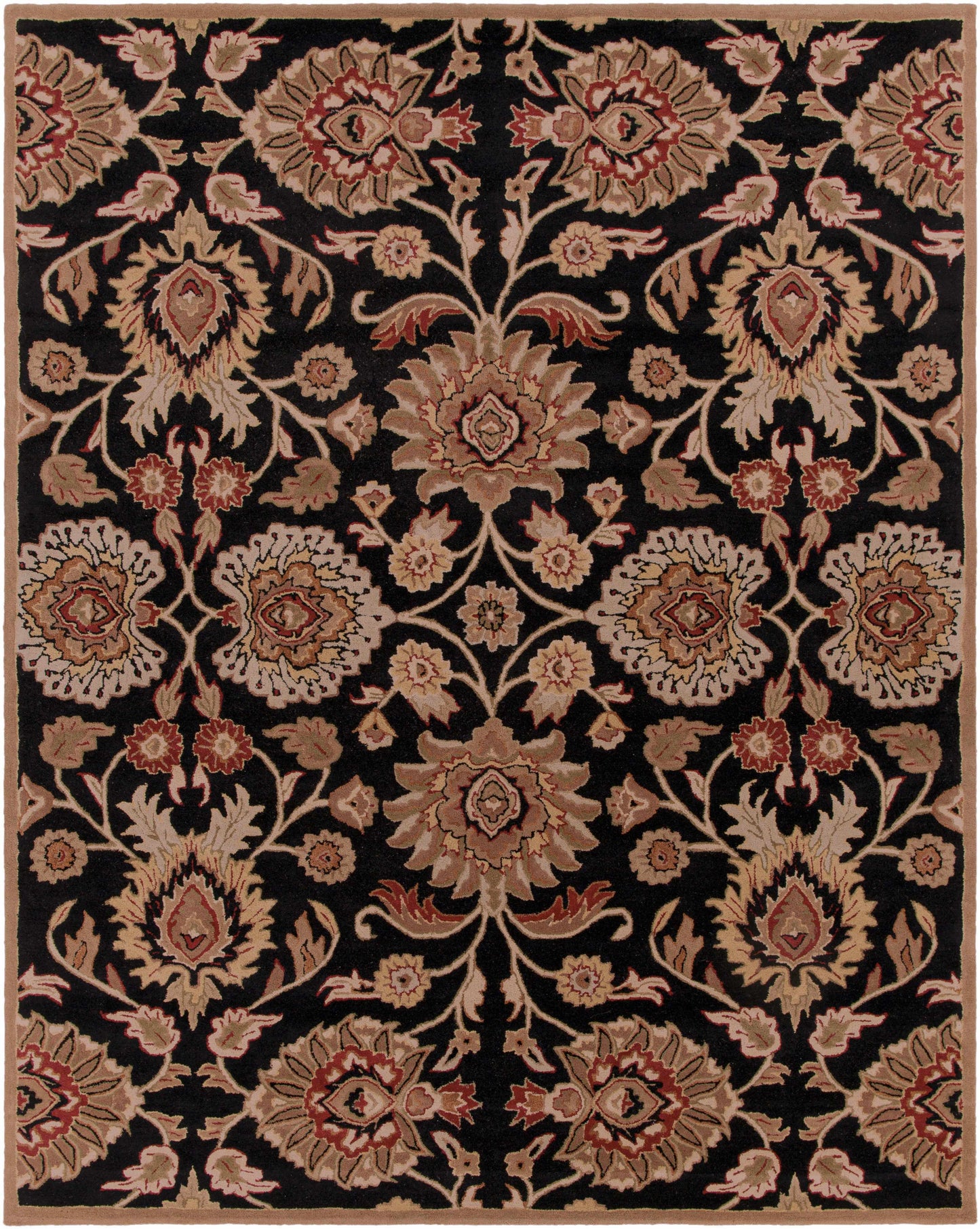 Conesus 1053 Hand Tufted Black Wool Rug-10