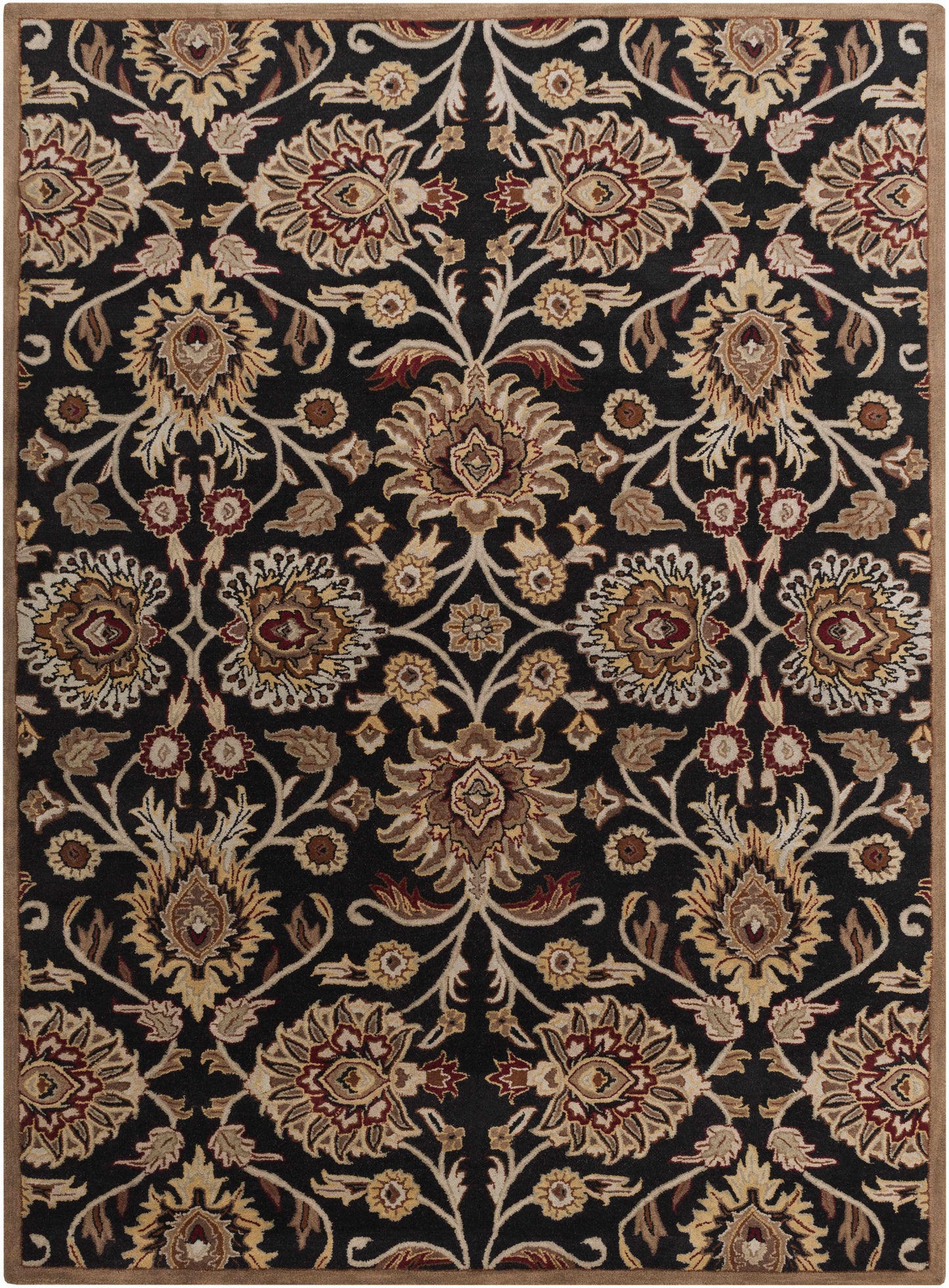 Conesus 1053 Hand Tufted Black Wool Rug-13