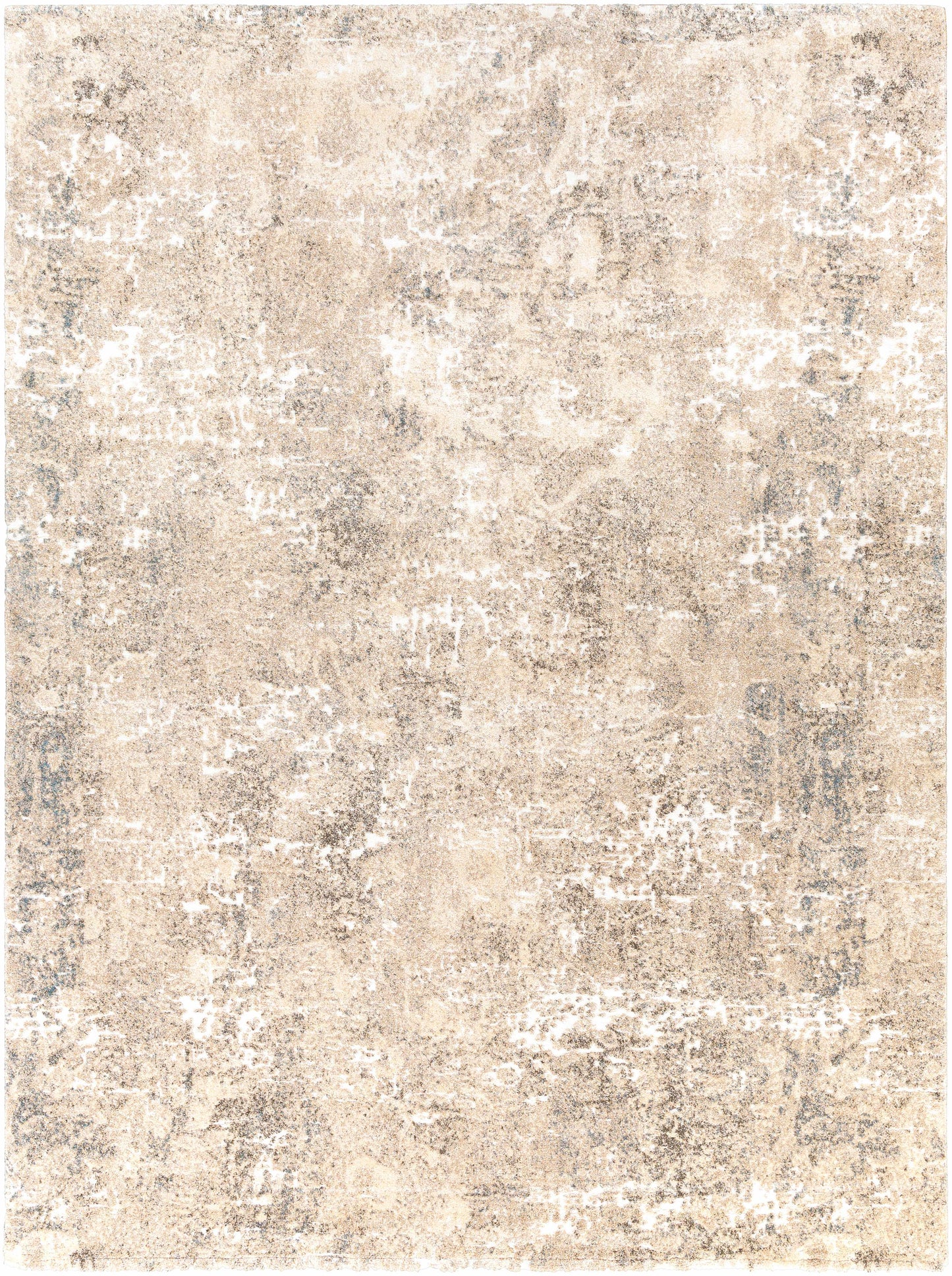 Holtsville Abstract Ivory Thick  Rug
