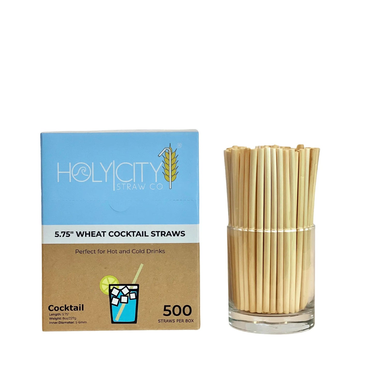 5.75" Cocktail Wheat Straws-0