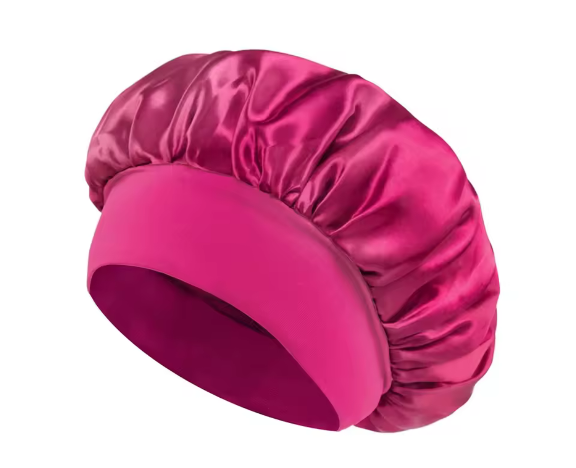 hot Pink satin hair cap bonnet Pink satin hair cap bonnet Pink satin hair cap bonnet Pink satin hair cap bonnet Pink satin hair cap bonnet