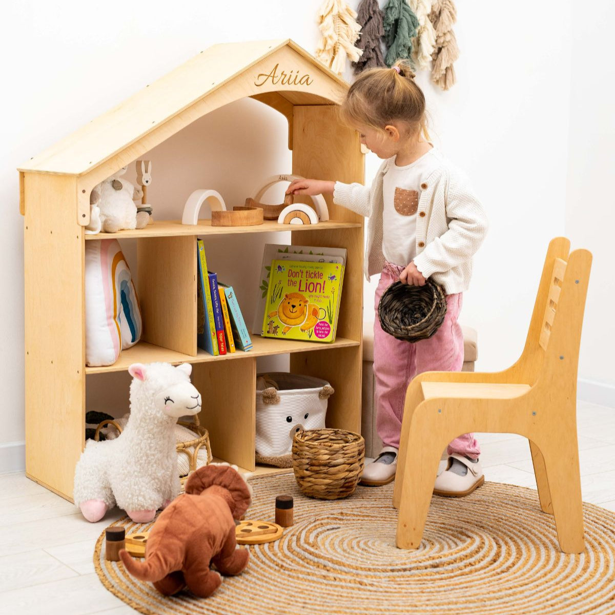 White Dollhouse Bookcase