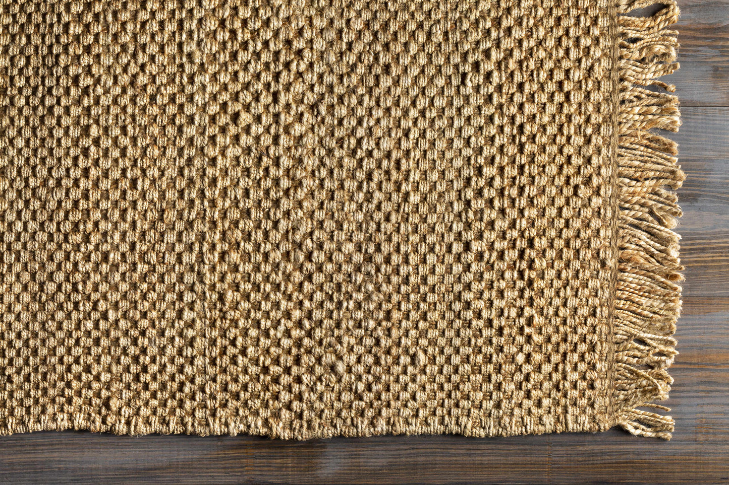 Hovland Hand Woven Natural Jute Rag Rug - Clearance-4