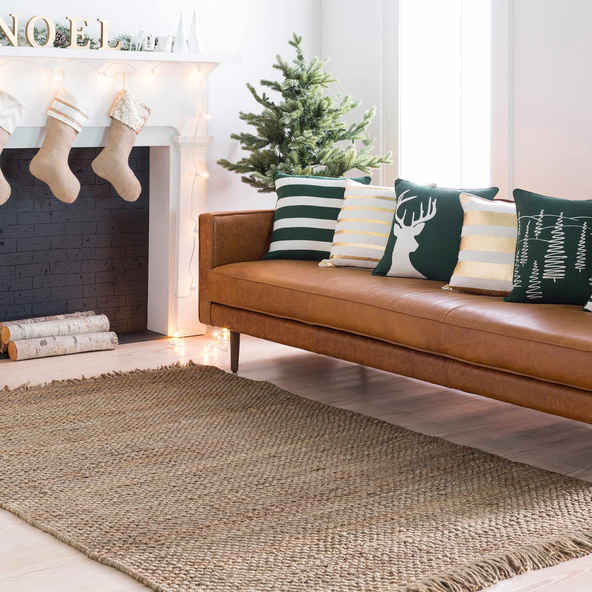 Hovland Hand Woven Natural Jute Rag Rug - Clearance-3