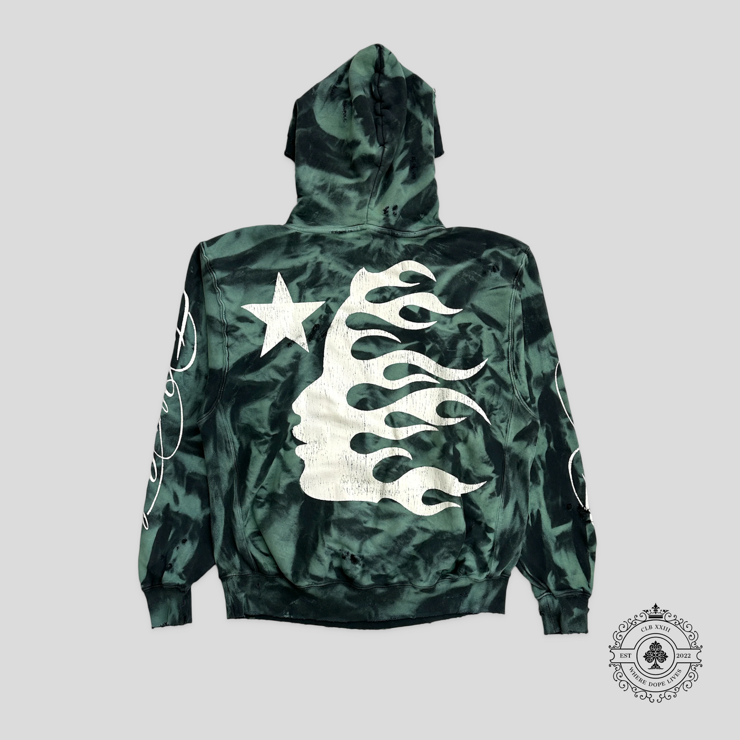 Hellstar Lava No Guts Hoodie in Green