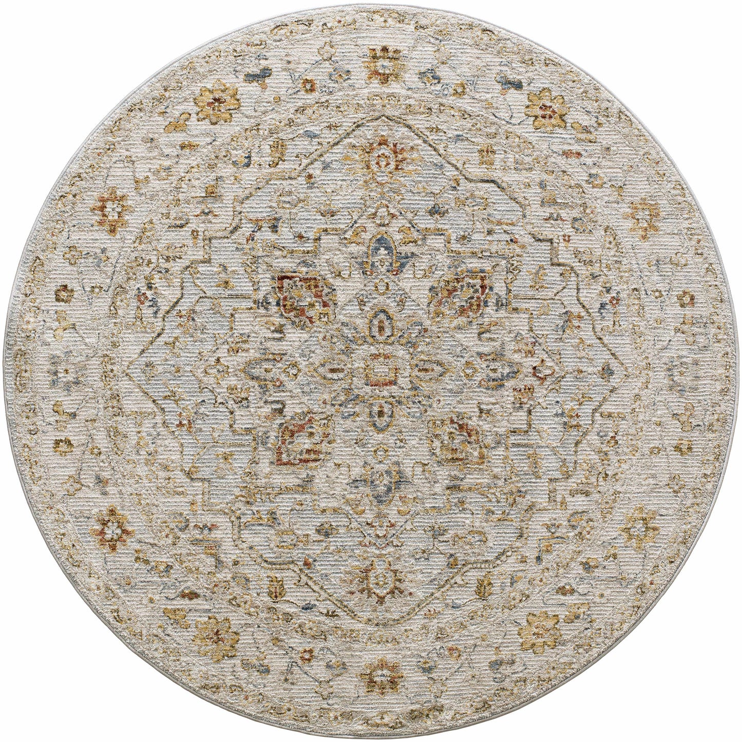 Huguley Floral Cream Luxe Rug-5