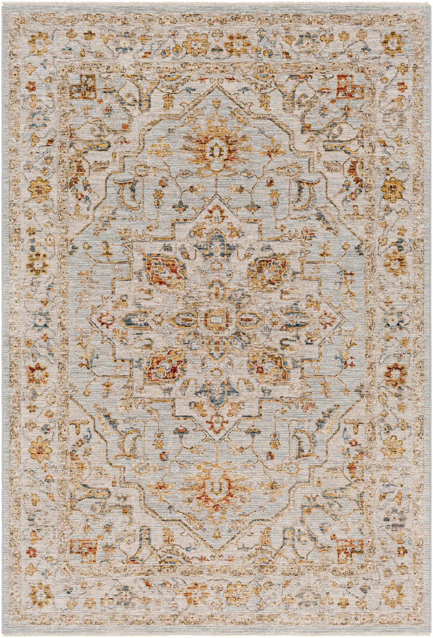 Huguley Floral Cream Luxe Rug-0