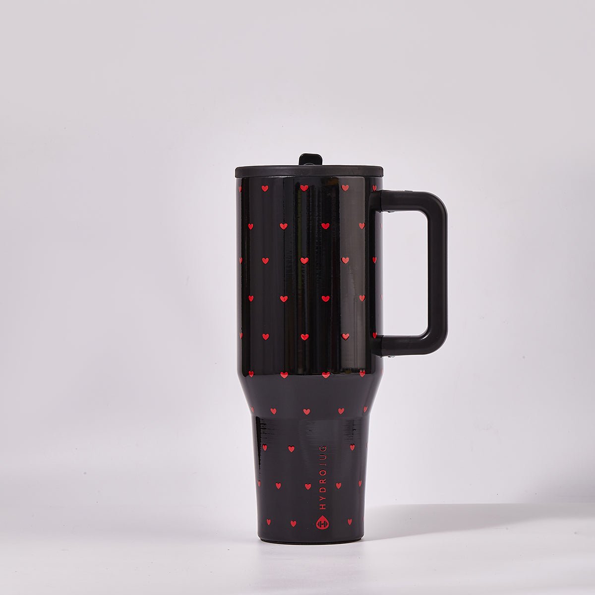 HydroJug Queen of Hearts Traveler Tumbler – Black Valentine Limited Edition-0