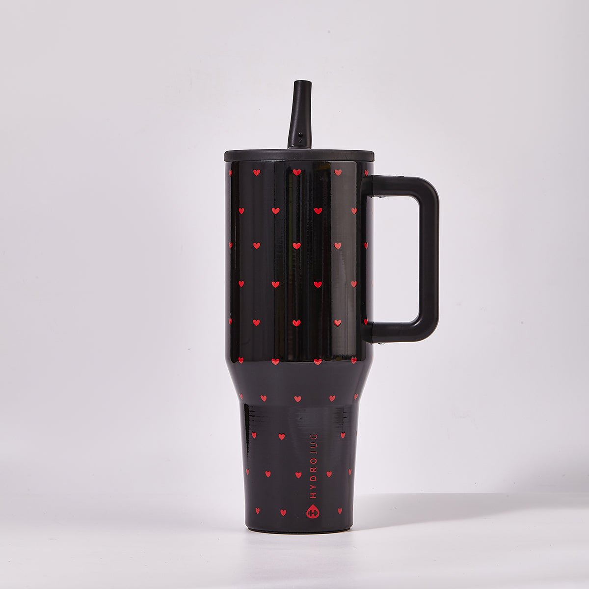 HydroJug Queen of Hearts Traveler Tumbler – Black Valentine Limited Edition-1