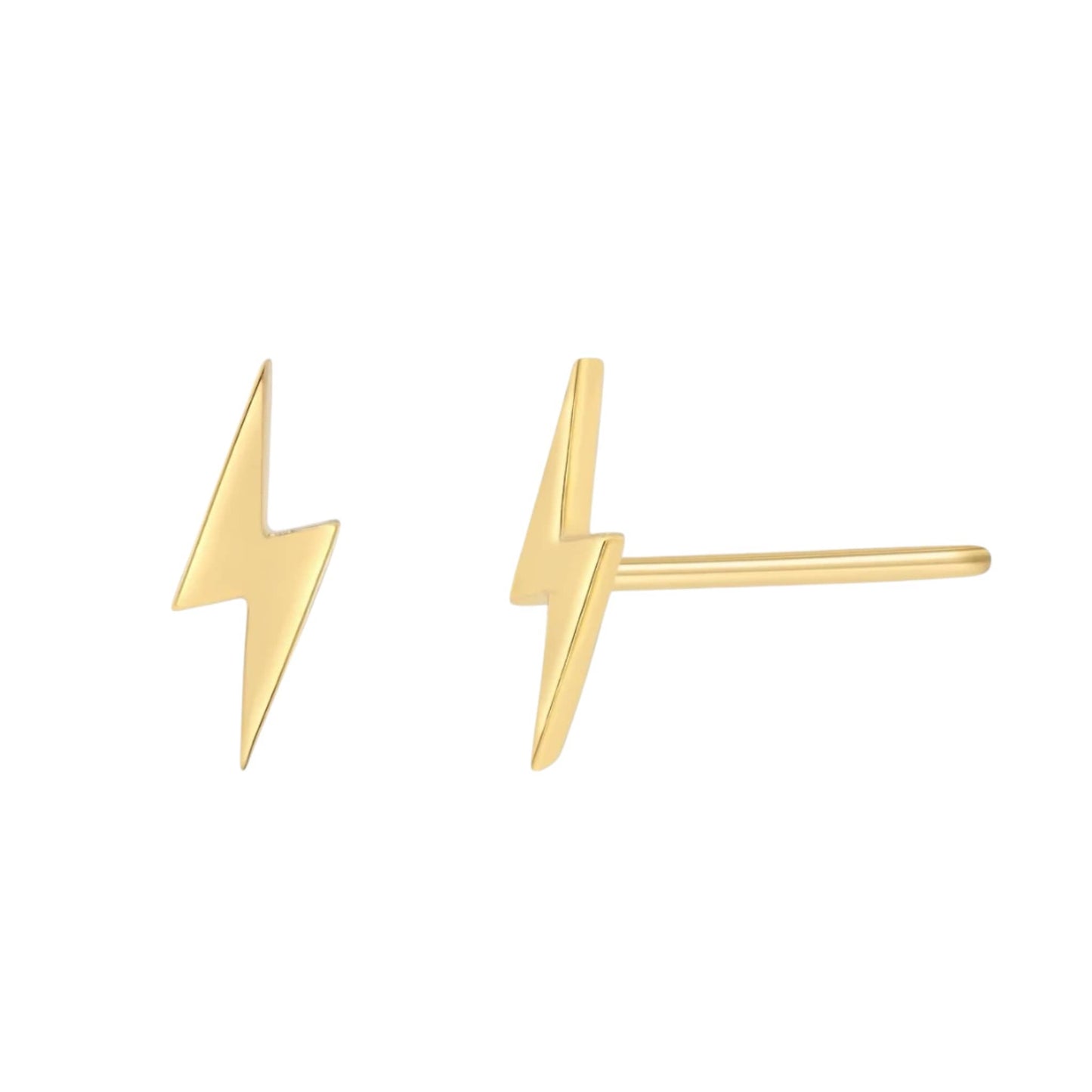 Lightning Bolt Hypoallergenic  Stud Earrings