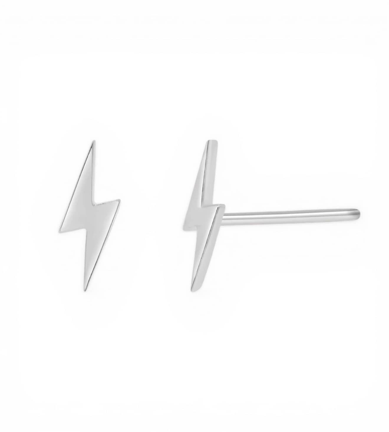 Lightning Bolt Hypoallergenic  Stud Earrings