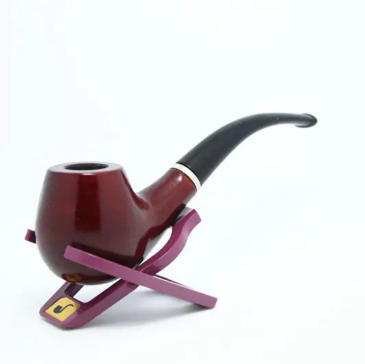 Classic Wooden Bent Pipe with Filter - Business Gift