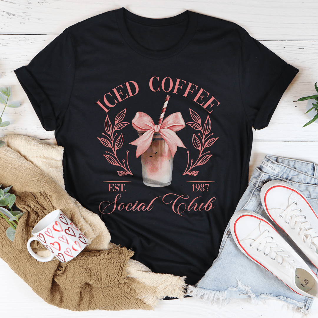 Iced Coffee Social Club Tee-0