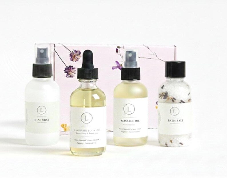 The Ultimate Lizush Natural Spa Experience –4 Piece Artisanal Wellness in a Gift Box-0