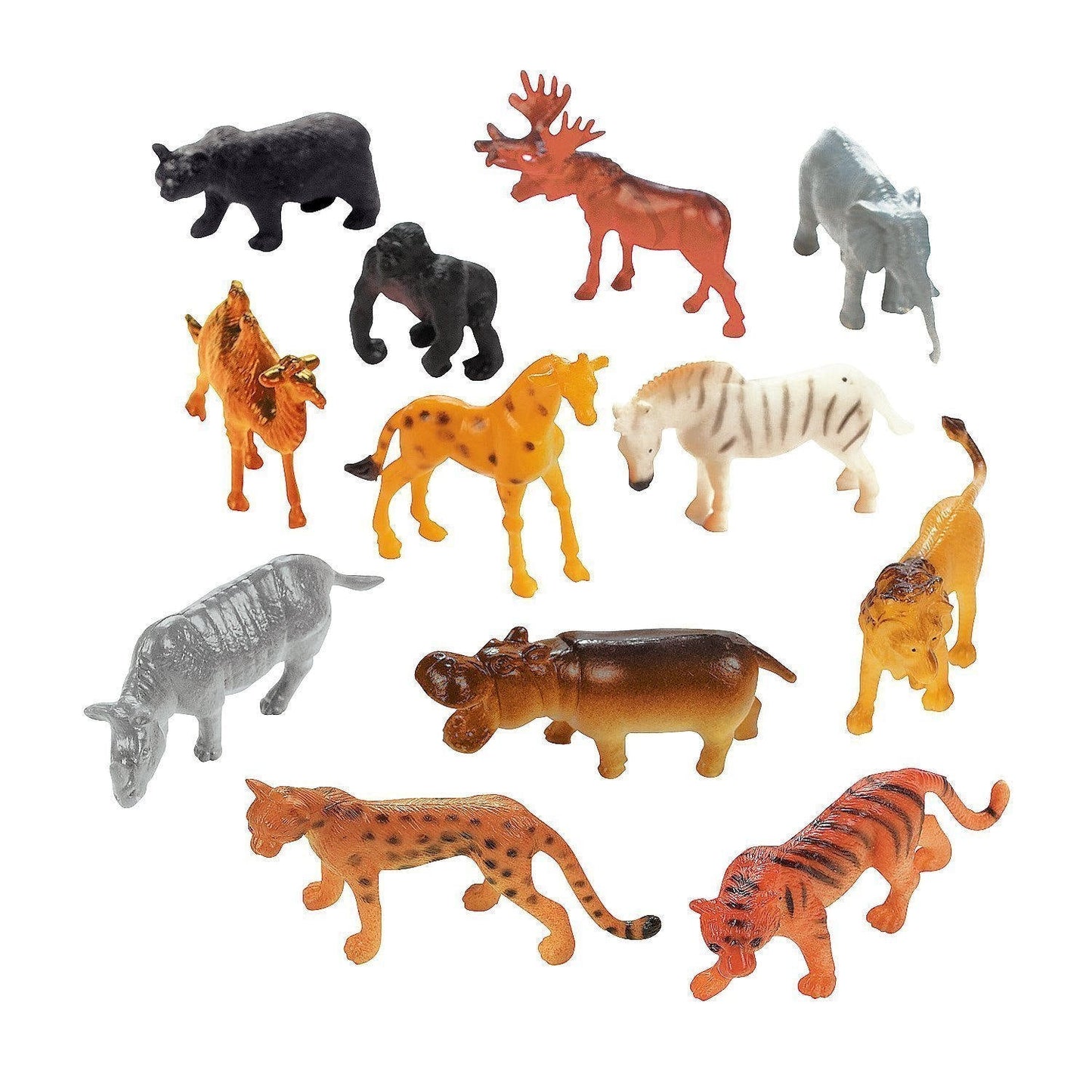 GIFT SET with 6 SAFARI Animals Bath Bombs with "Surprise" Jungle Animals inside
