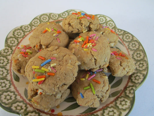 Protein Cookie, Gluten Free, Dairy Free, Egg Free, Anabolic diet, Vanilla, Birthday Cake, Collagen, No Refined Sugar, Vegan, Low Calorie,
